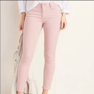 Light pink skinny jeans